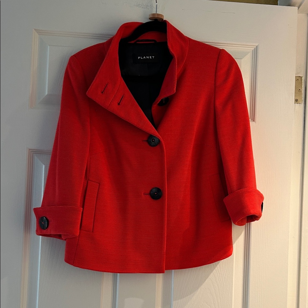 Planet Women's Vibrant Orange Blazer
